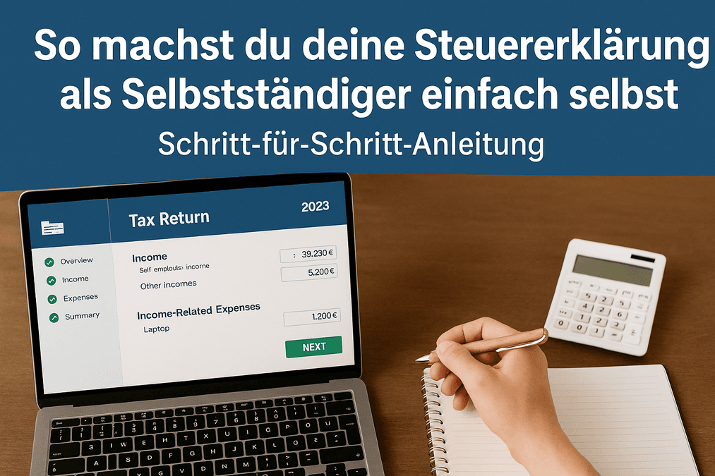 So machst du deine Steuererklärung als Selbstständiger einfach selbst – Schritt-für-Schritt-Anleitung
