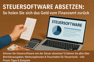 Steuersoftware absetzen: So holen Sie sich das Geld vom Finanzamt zurück